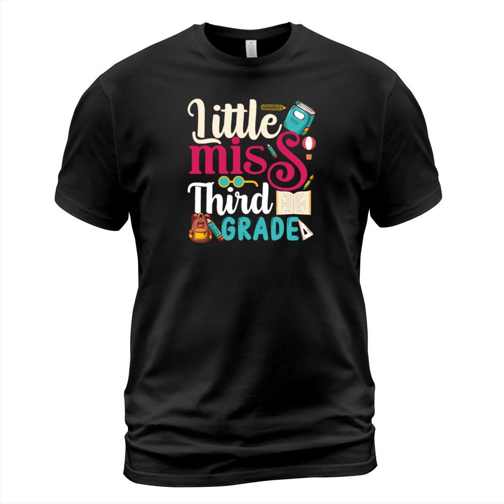 Kids Little Miss Third Grade Back To School T-Shirt Unisex