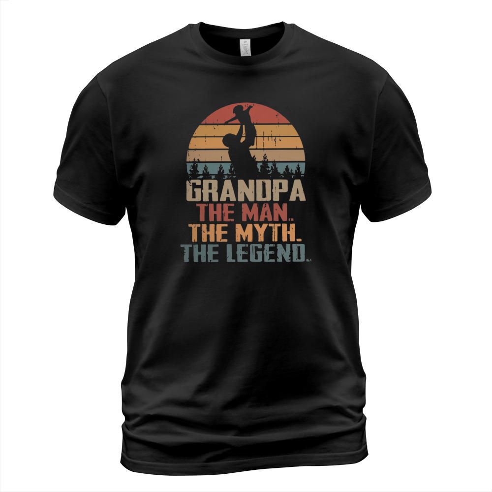 Dad Hug Son Grandpa The Man The Myth The Legend Vintage - Ladies Flowy Tank T-Shirt Unisex