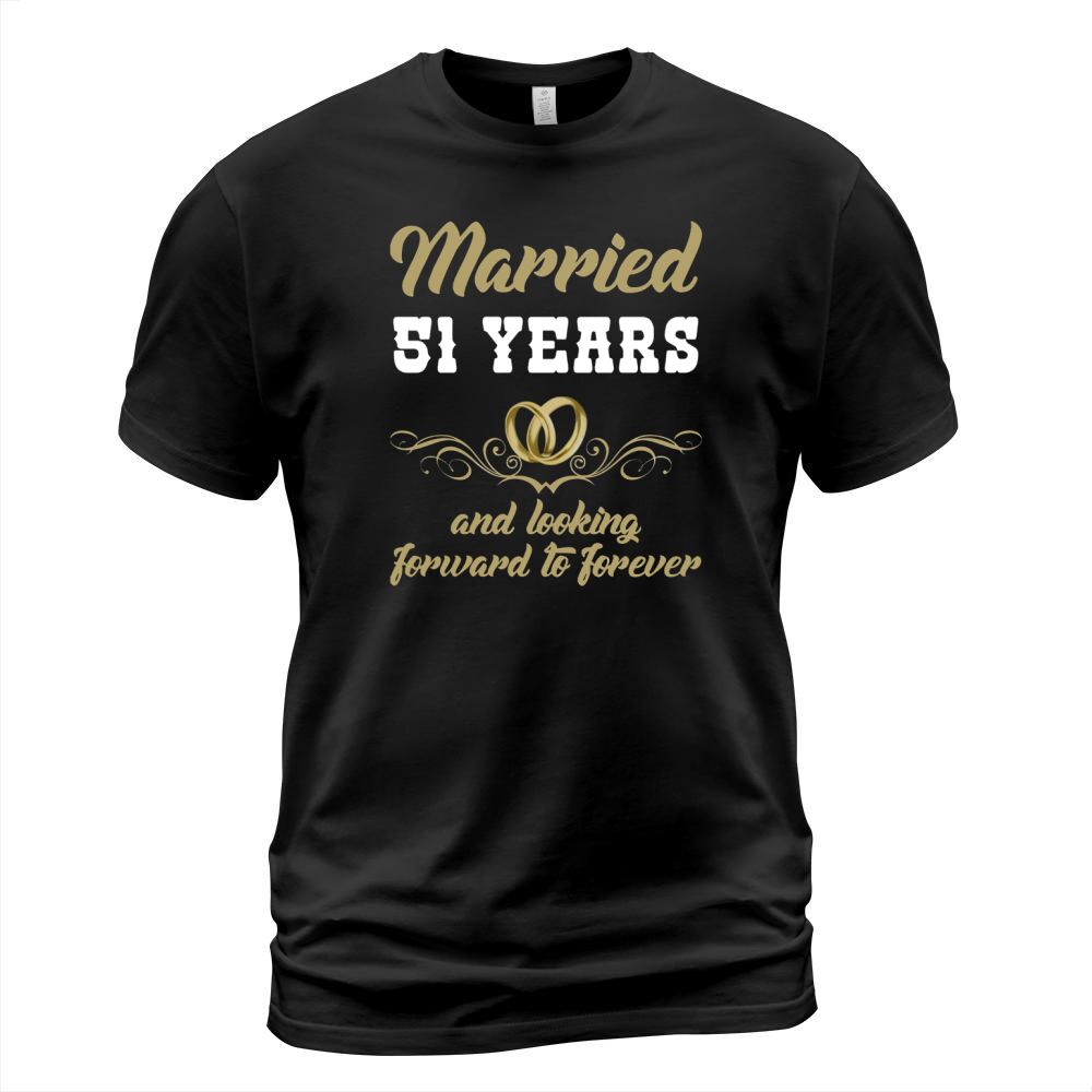 51st Wedding Anniversary Gift For Couple. Wife Husband Shirt T-Shirt Unisex