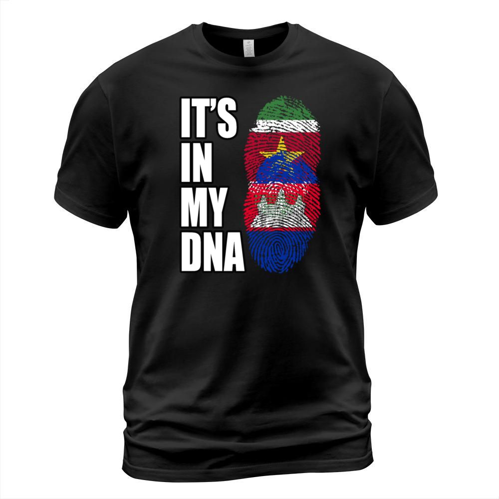 Surinamese And Cambodian Vintage Heritage DNA Flag T-Shirt Unisex