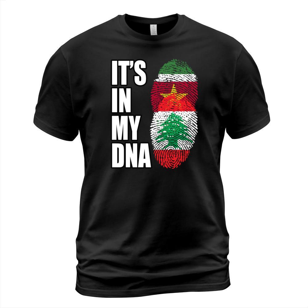 Surinamese And Lebanese Vintage Heritage DNA Flag T-Shirt Unisex