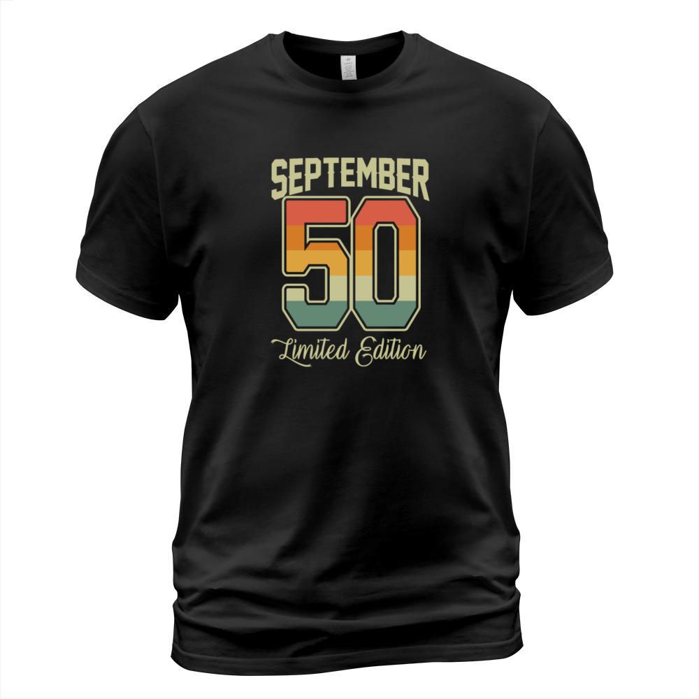 Vintage 70th Birthday September 1950 Sports Gift T-Shirt Unisex