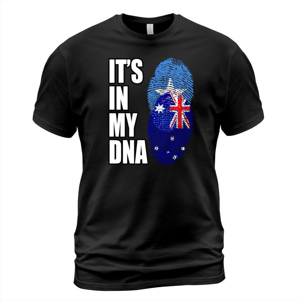 Somali And Australian Vintage Heritage DNA Flag T-Shirt Unisex