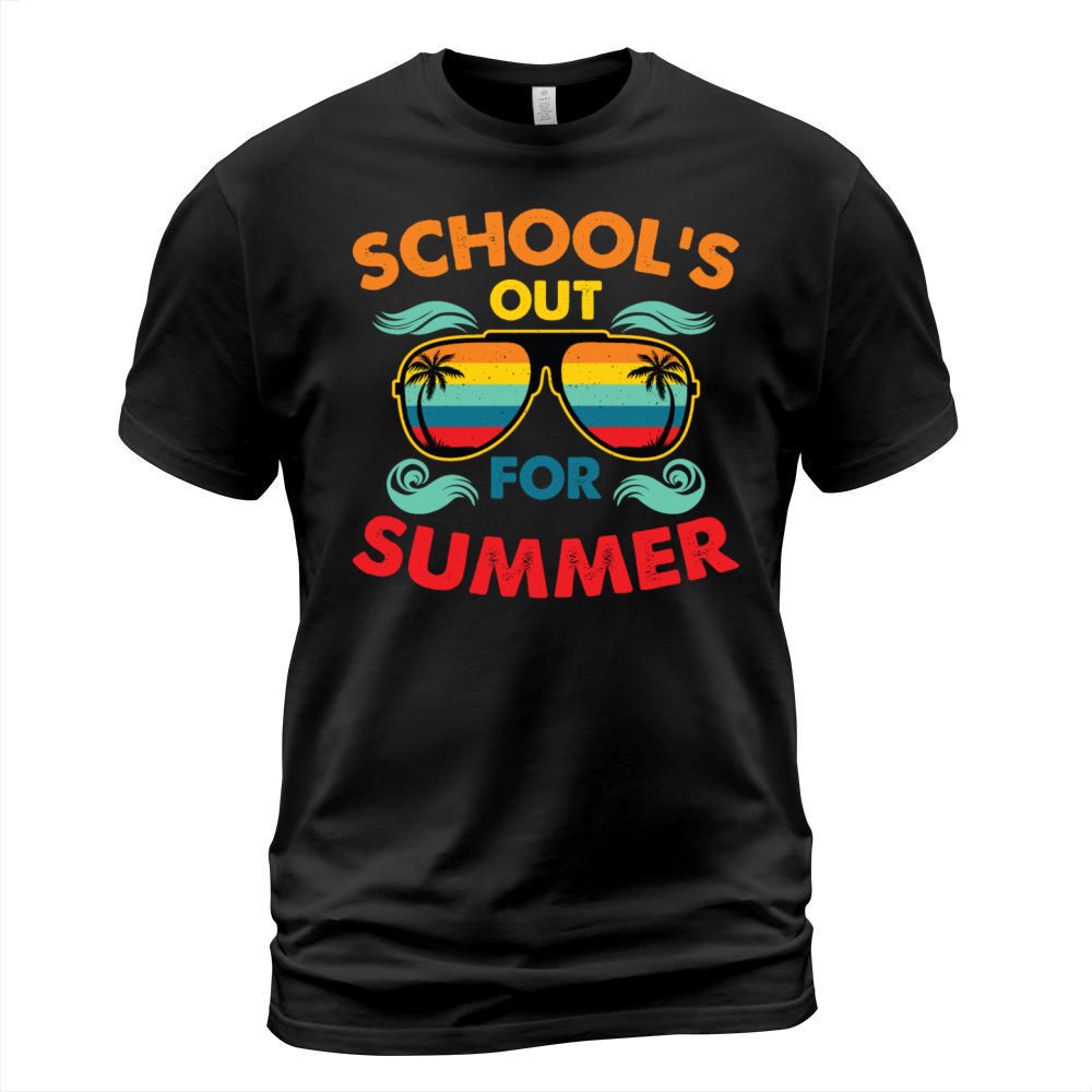 Retro Goodbye School Hello Summer Distressed T-Shirt Unisex