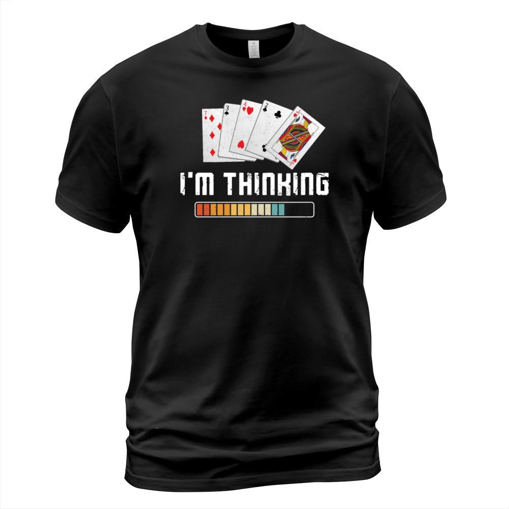 Poker Cards Vintage IM Thinking T-Shirt Unisex