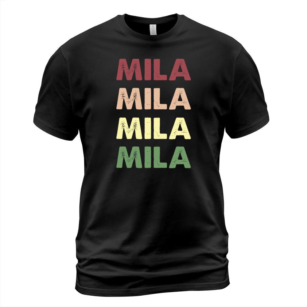 Mila Shirt - Funny Vintage Personalized Mila T-Shirt Unisex
