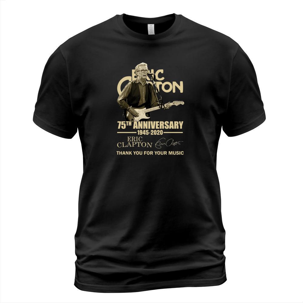 Eric Clapton 75th anniversary 1945-2020 signature shirt T-Shirt Unisex