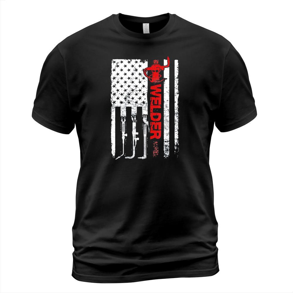 Welder American Flag USA Patriotic Welder shirt T-Shirt Unisex