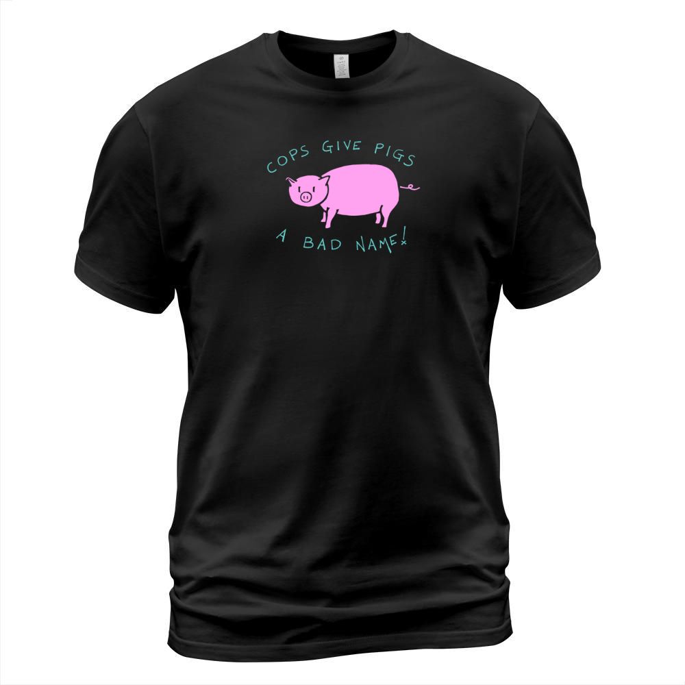 Cops Give Pigs a Bad Name - Colorblock Hoodie T-Shirt Unisex