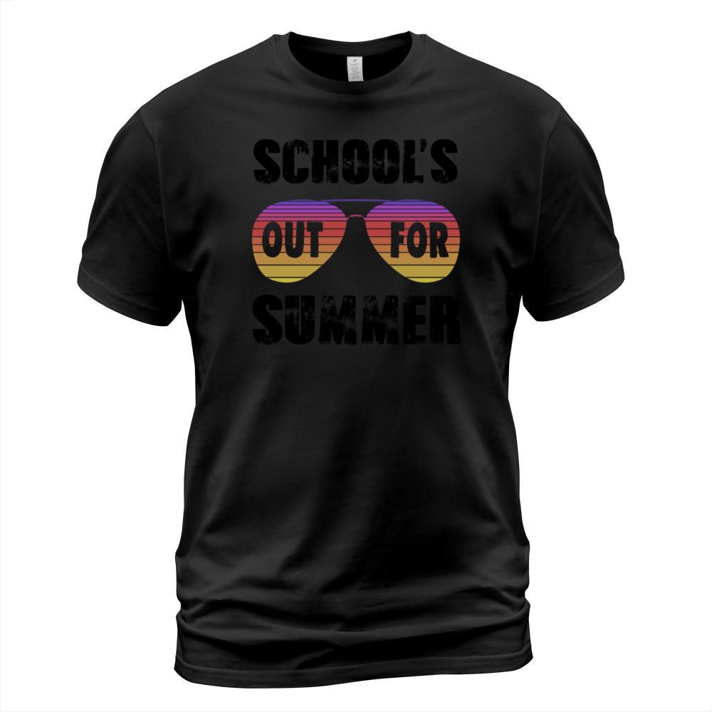 Schools Out For Summer Vintage Kids Teacher T-Shirt Unisex