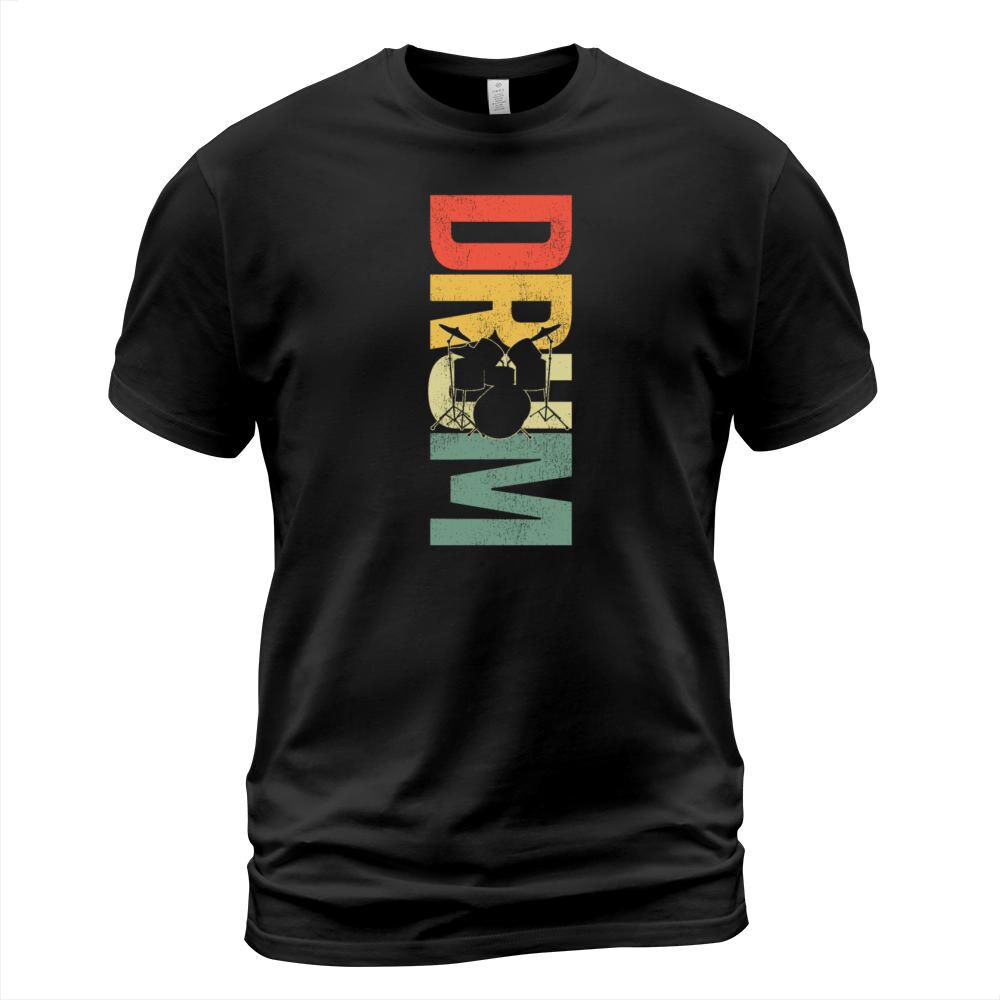 Drummer Drum Set Retro Vintage T-Shirt Unisex