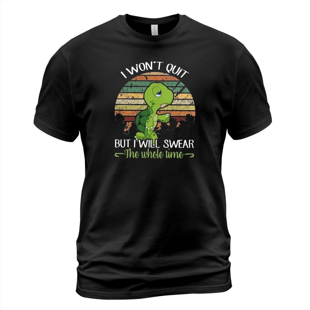 Retro Turtle I Won’t Quit But I Will Swear The Whole Time - Coffee Mug (colored) T-Shirt Unisex