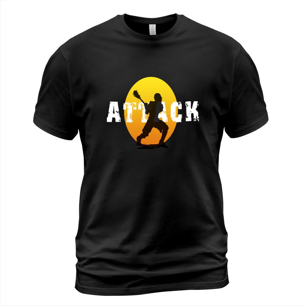 Lacrosse Attack Dark T-Shirt T-Shirt Unisex