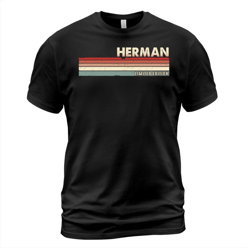 Herman Funny Retro Vintage Name surname 80s 90s T-Shirt Unisex