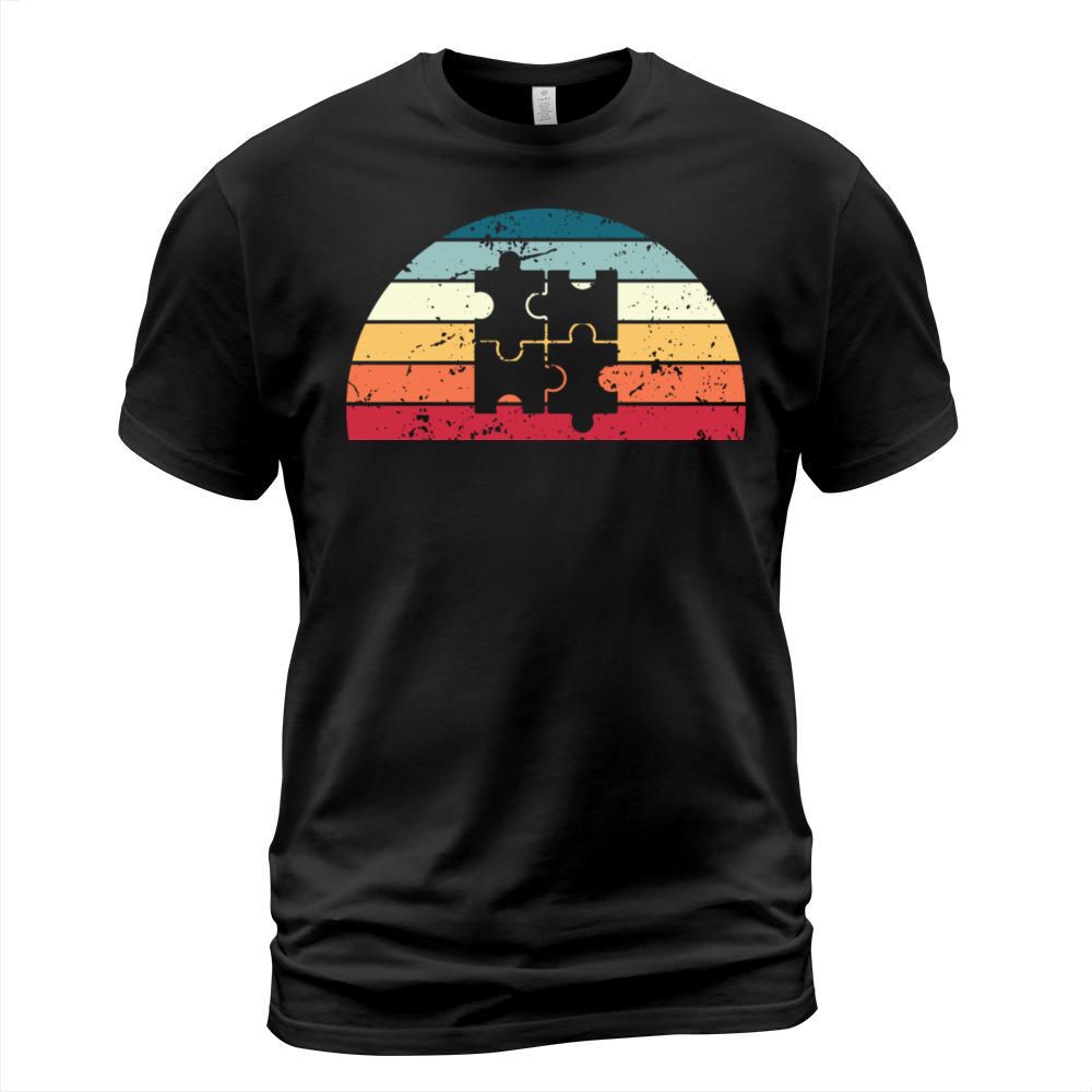 Retro Puzzling Sunset Vintage puzzle Sunrise T-Shirt Unisex