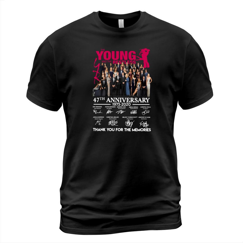 The Young And The Restless 47th Anniversary Thank You For The Memories Signatures shirt T-Shirt Unisex