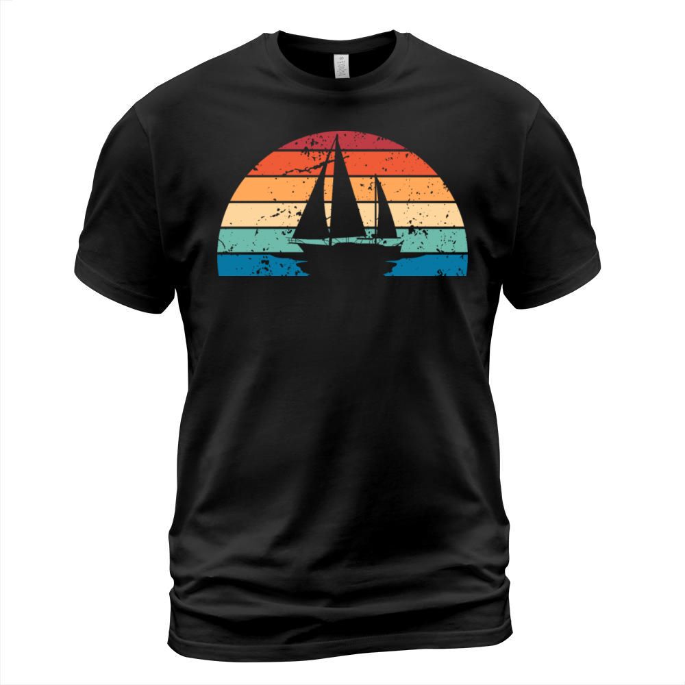 Retro Sailing Sunset Vintage Sailing Sunrise T-Shirt Unisex