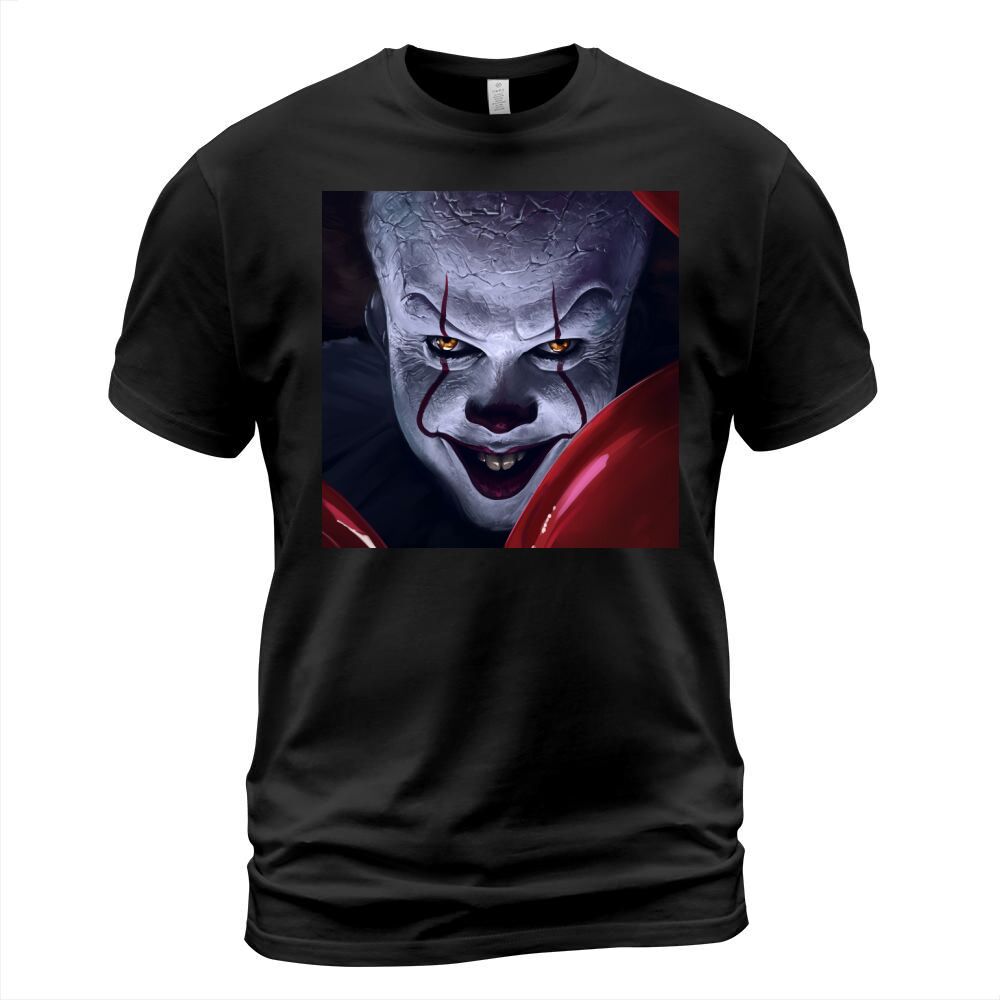 It Movie Creepy Pennywise Bedding Sets (Duvet Cover + Bed Sheet + 2 Pillowcases) Bmo054885 T-Shirt Unisex