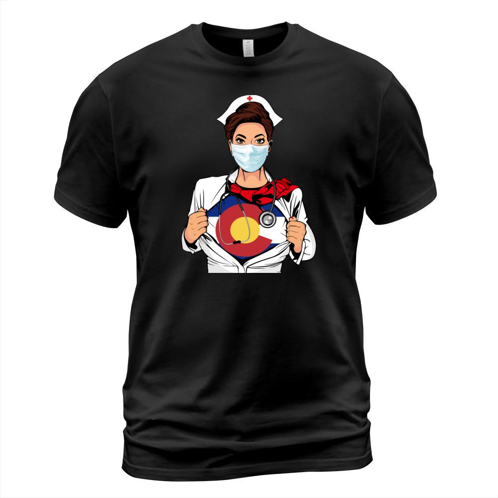 Nurse Strong Colorado Blood Inside Me Nationality 2020 - Posters Portrait T-Shirt Unisex