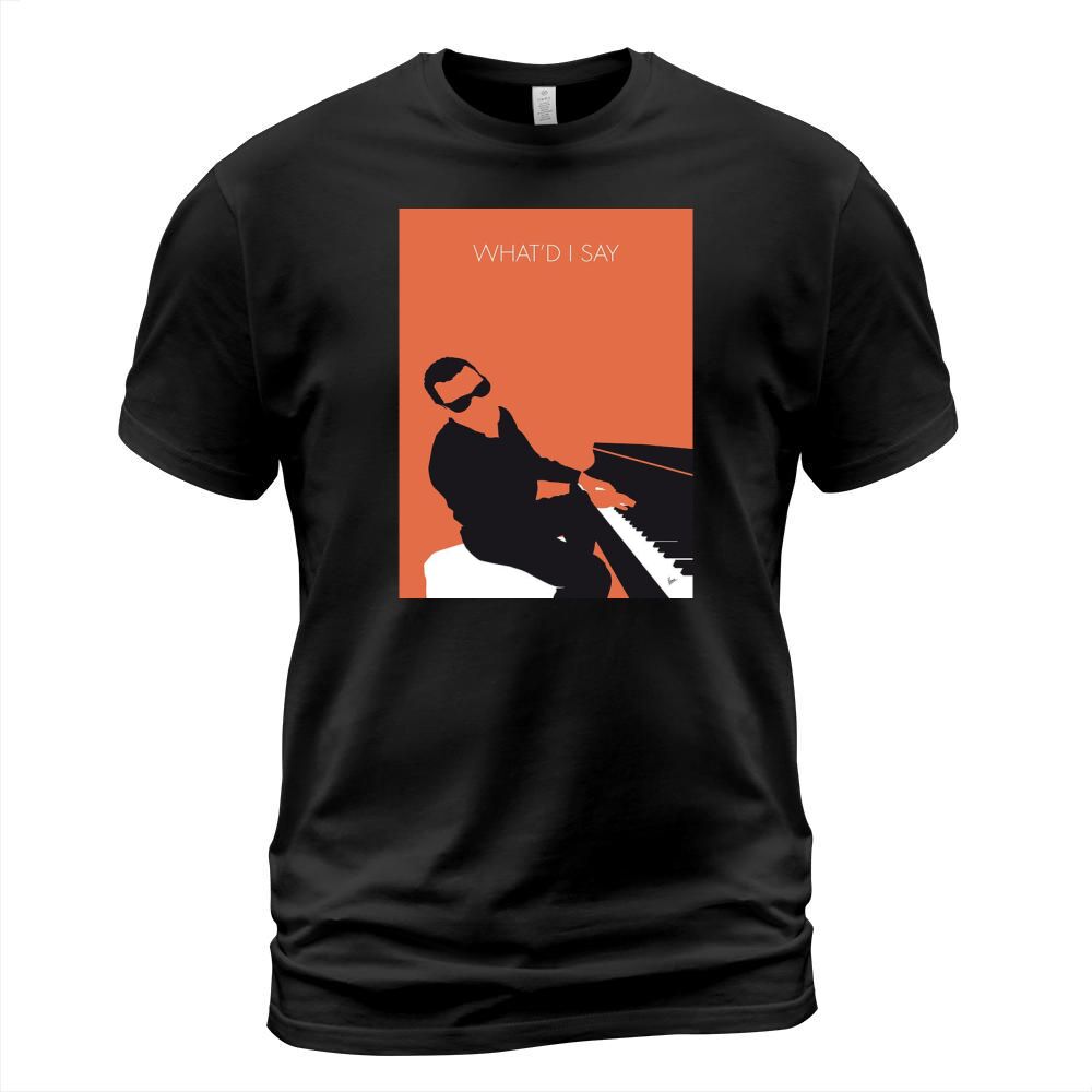 No003 MY Ray Charles Minimal Music poster funny shirts T-Shirt Unisex