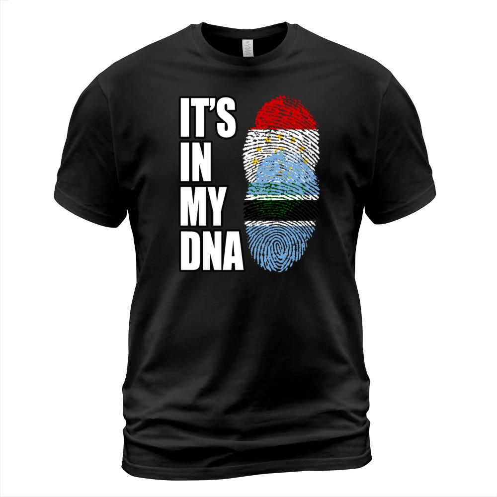 Tajikistani And Botswanan Vintage Heritage DNA Fla T-Shirt Unisex