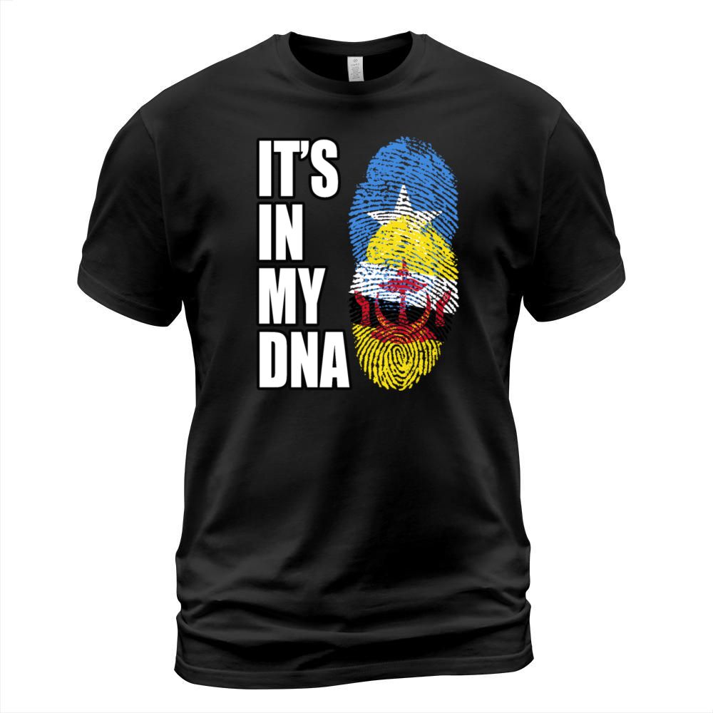 Somali And Bruneian Vintage Heritage DNA Flag T-Shirt Unisex