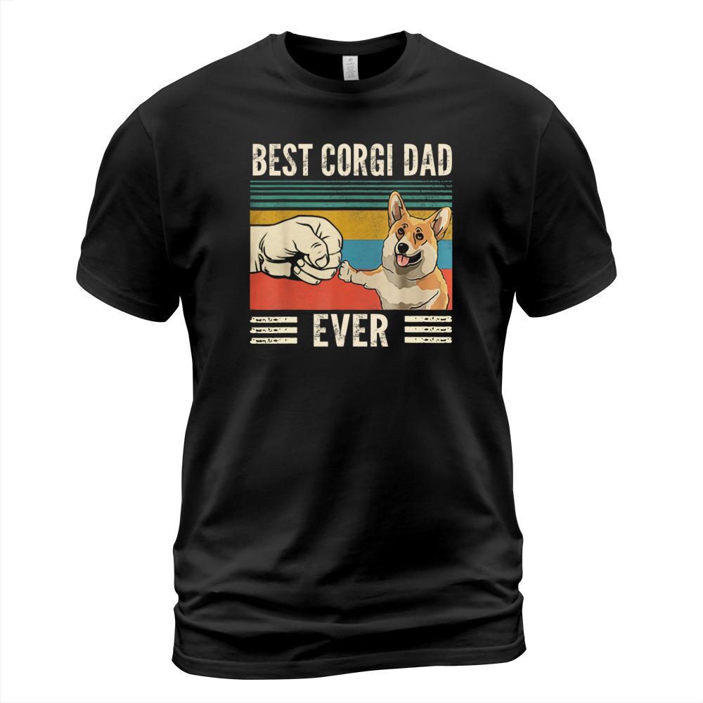Bump Fit Best Corgi Dad Ever Dog Lovers Vintage shirt T-Shirt Unisex