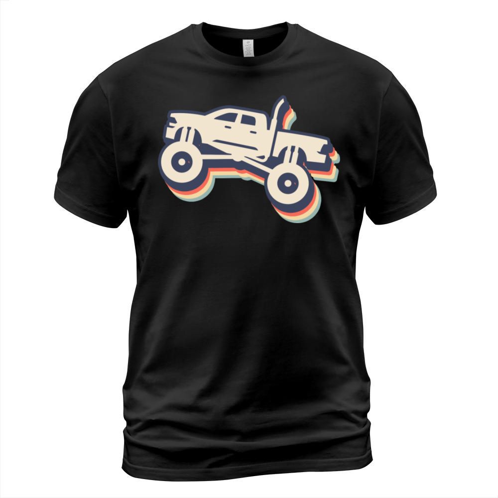 Monster Trucks Boys Monster Truck Vintage T-Shirt Unisex