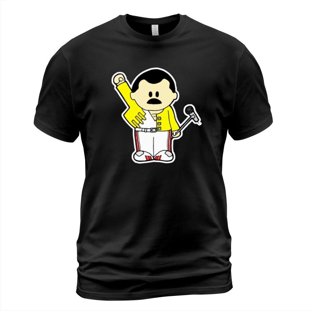 Freddie Mercury Queen Inspired Cartoon Adults T-Shirt Unisex