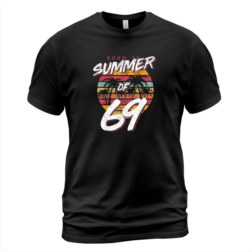 Vintage Sunset 50th Birthday Born In Summer Of 69 shirt T-Shirt Unisex