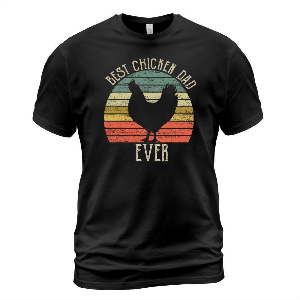 Vintage Best Chicken Dad ever chicken lovers father’s day T-Shirt Unisex