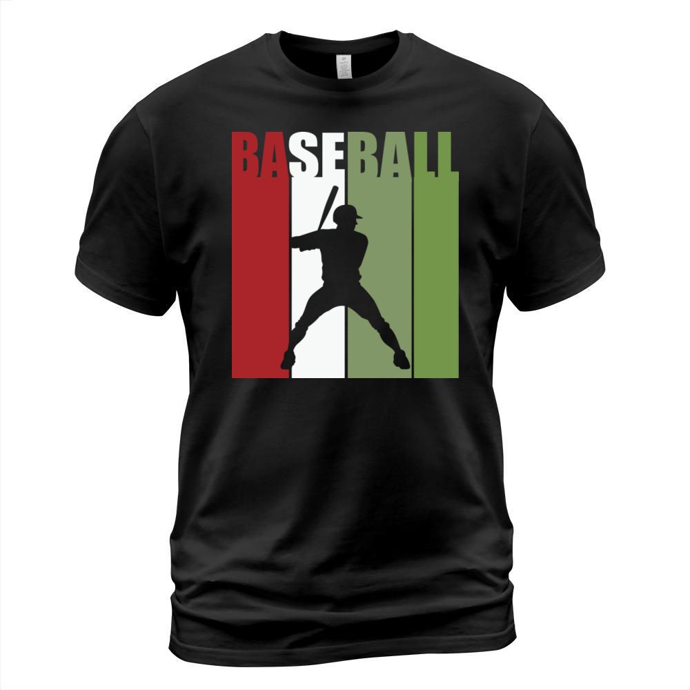 Retro Vintage Baseball Player Sillhoute T-Shirt Unisex