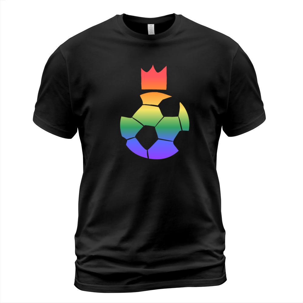 Ball football sport lgbt colors crown T-Shirt Unisex