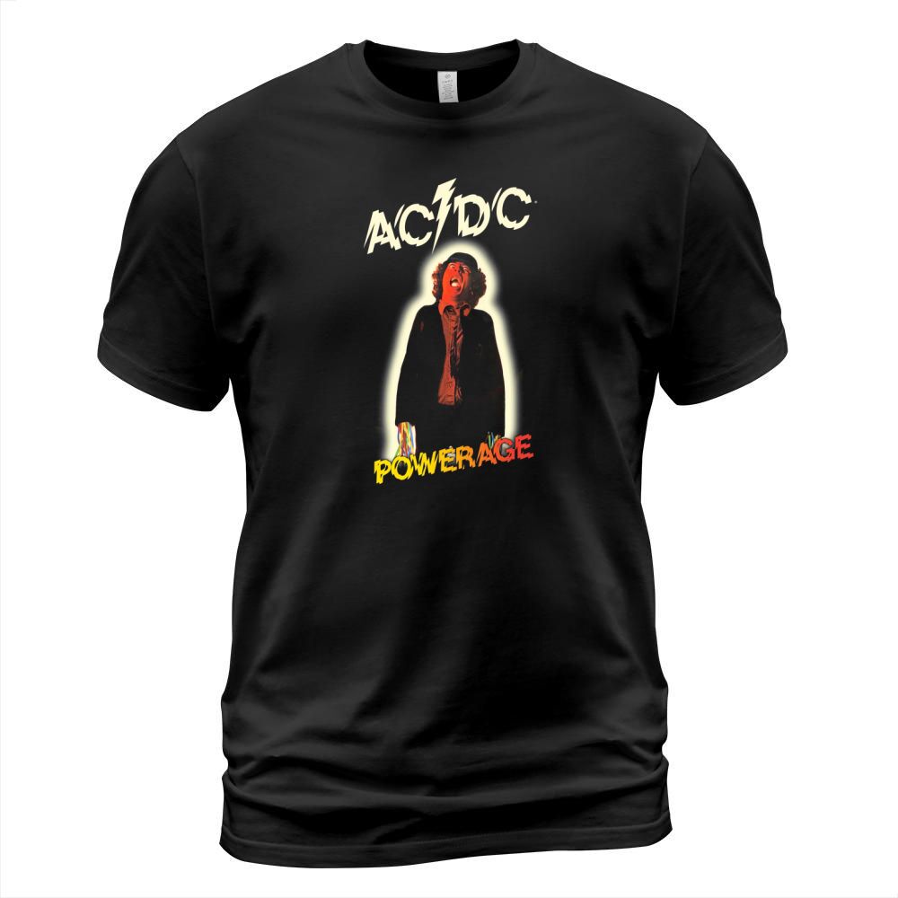 AC/DC Powerage Album 1978 Rock Legend Band T-Shirt Unisex