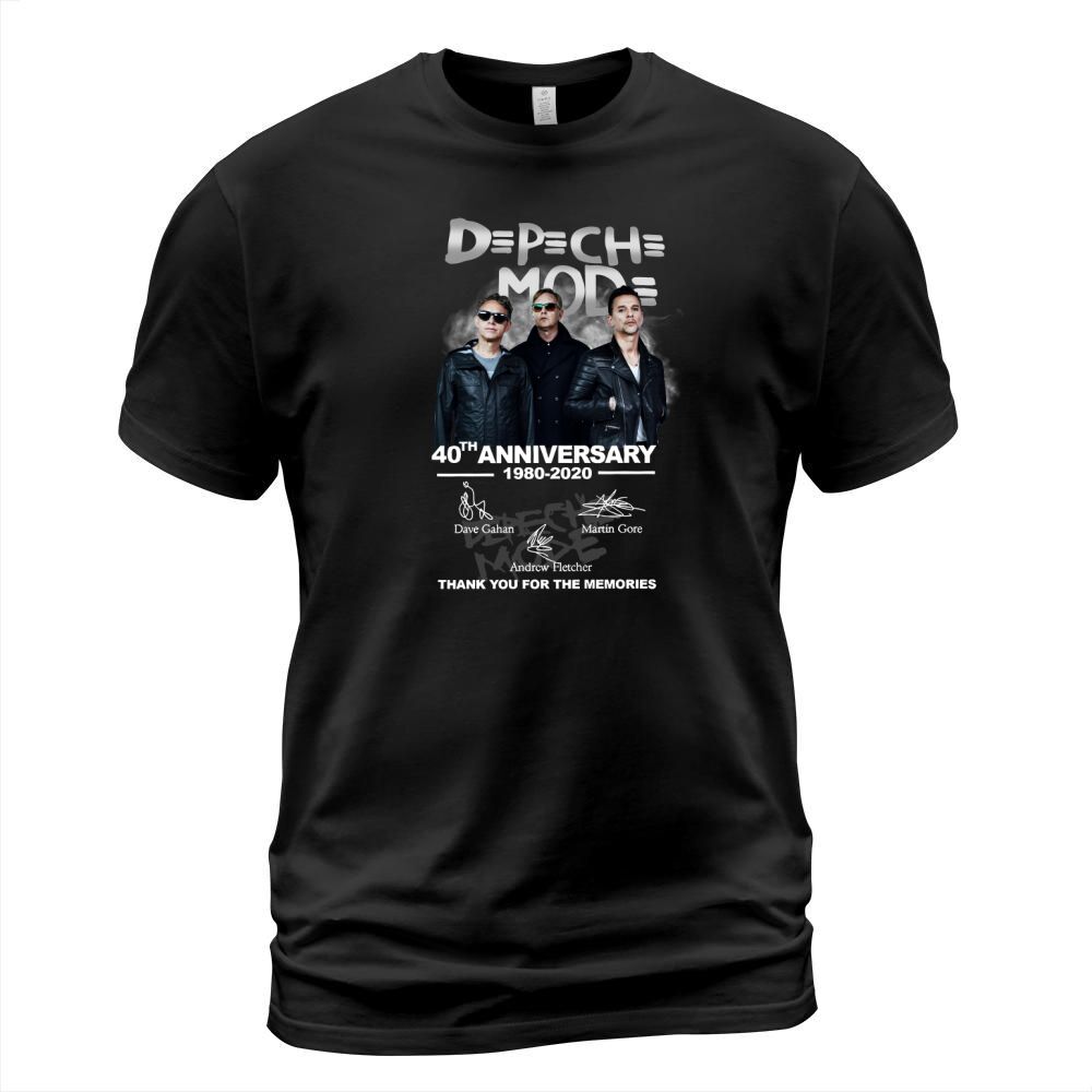 40th Anniversary Of Depeche Mode All Signature Thank For The Memories T-Shirt T-Shirt Unisex