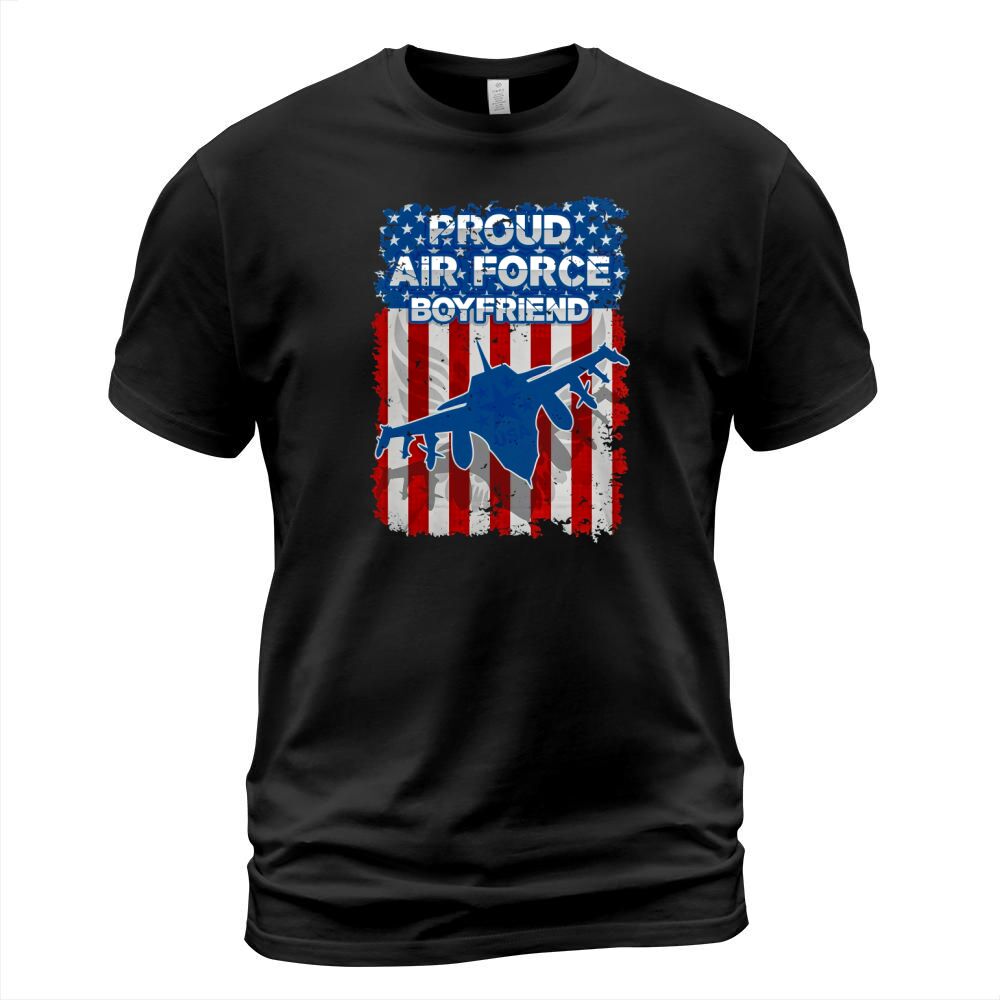 Proud Air Force Boyfriend Freedom Jet T-Shirt Unisex
