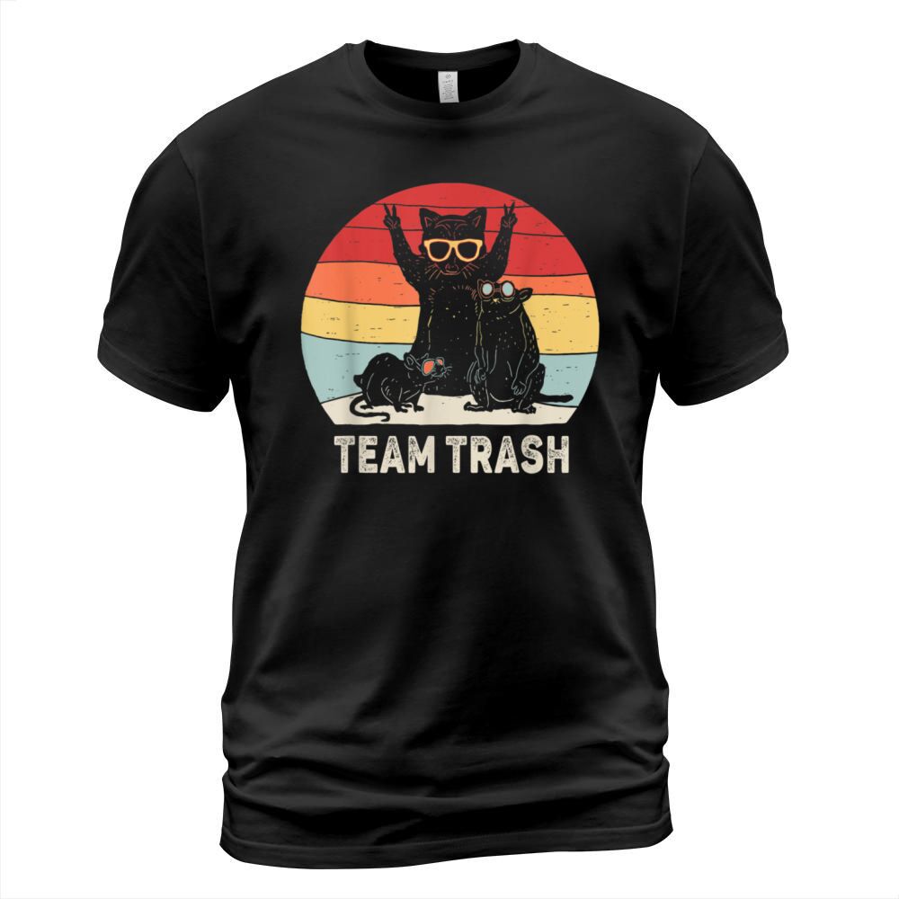 Vintage Retro Team Trash Opossum Raccoon Animals T-Shirt Unisex