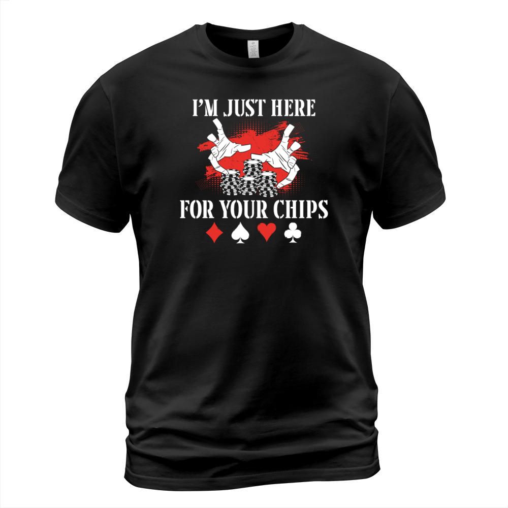 Poker Cards Vintage IM Just Here T-Shirt Unisex