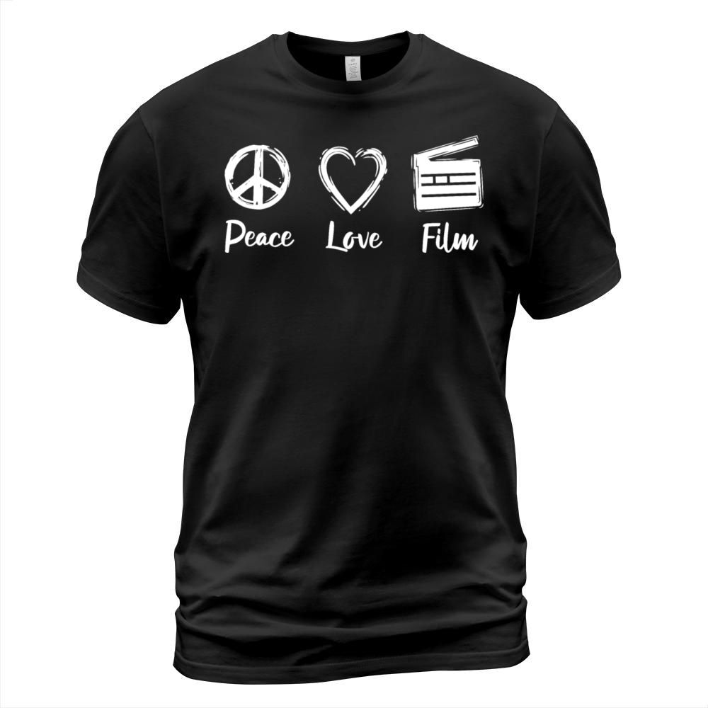 Peace Love Clapperboard T-Shirt Unisex