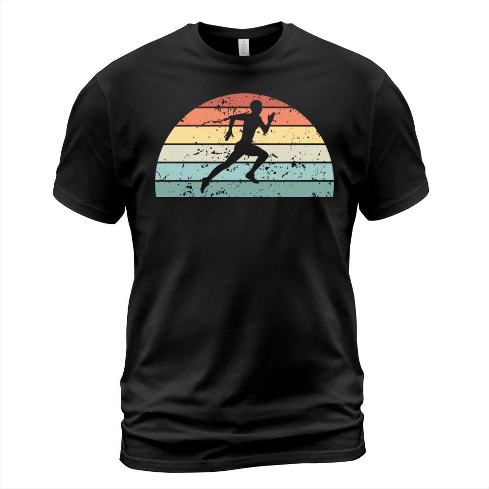 Retro Running Sunset Vintage Runner Sunrise T-Shirt Unisex