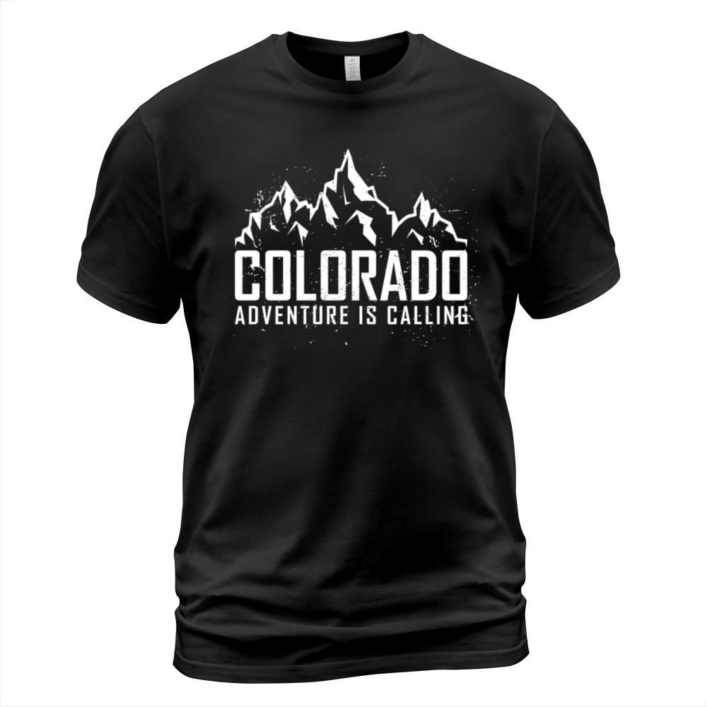 Adventure is calling Colorado Outdoor Mountain T-Shirt Unisex