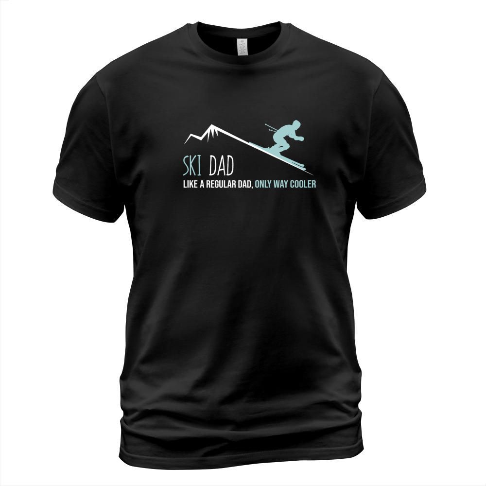 Ski Dad Shirt, Funny Cute Winter Skiing Gift T-Shirt Unisex