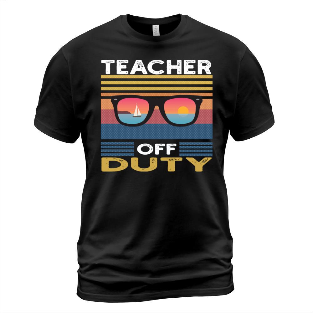 Teacher Off Duty Summer Last Day Of School Tie Dye T-Shirt Unisex