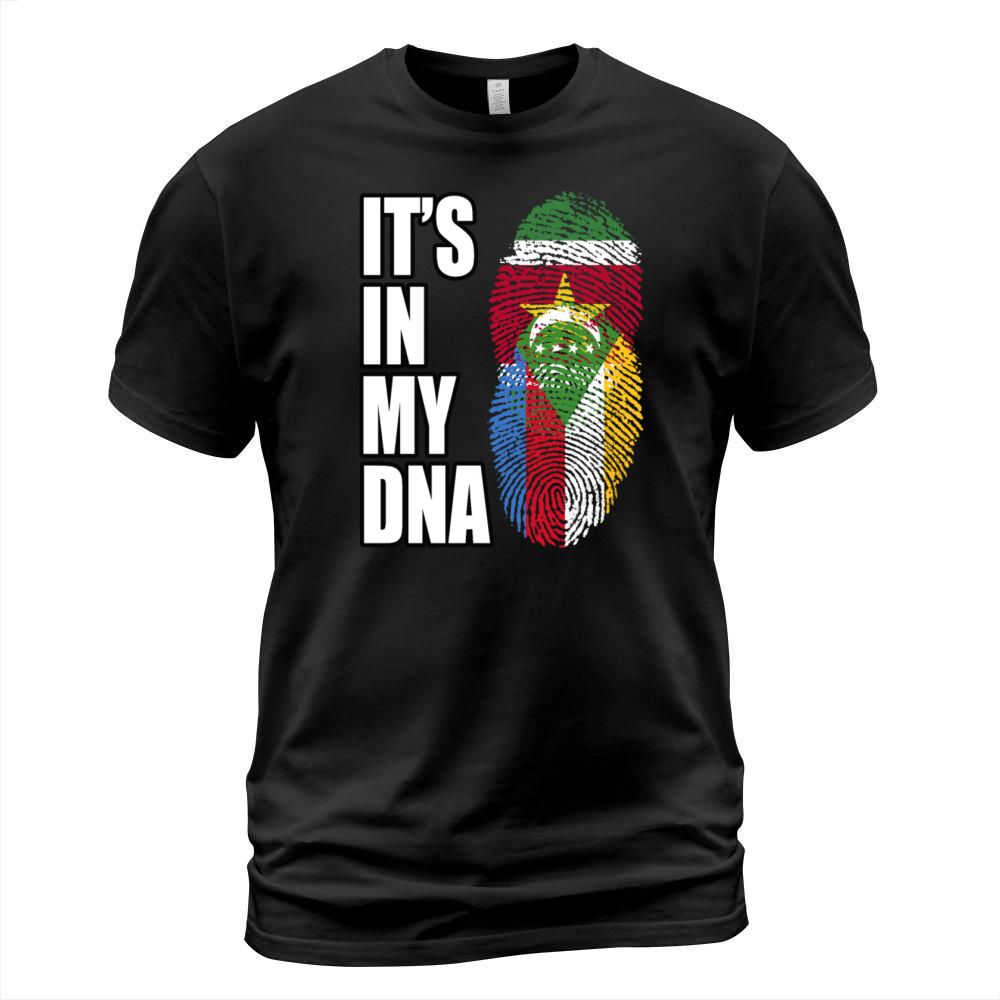 Surinamese And Congolese Vintage Heritage DNA Flag T-Shirt Unisex