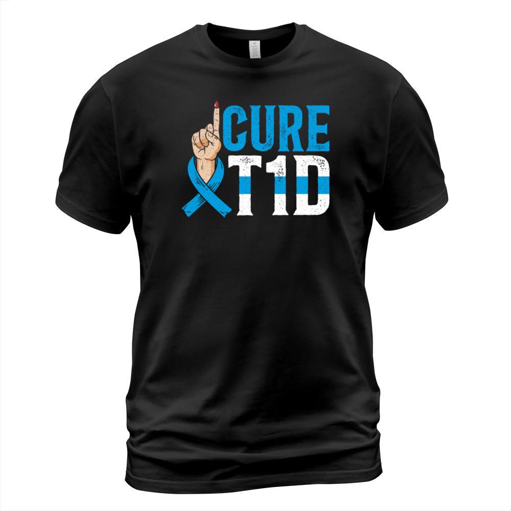 Cure T1D Diabetes Awareness Month Insulin Pancreas T-Shirt Unisex