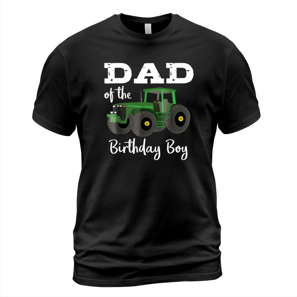 Dad Of The Birthday Boy Tractor T-Shirt Unisex
