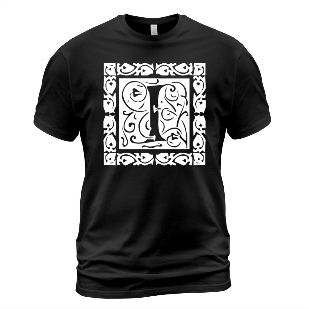 I Capital Letter Initial Monogram Alphabet Name T-Shirt Unisex