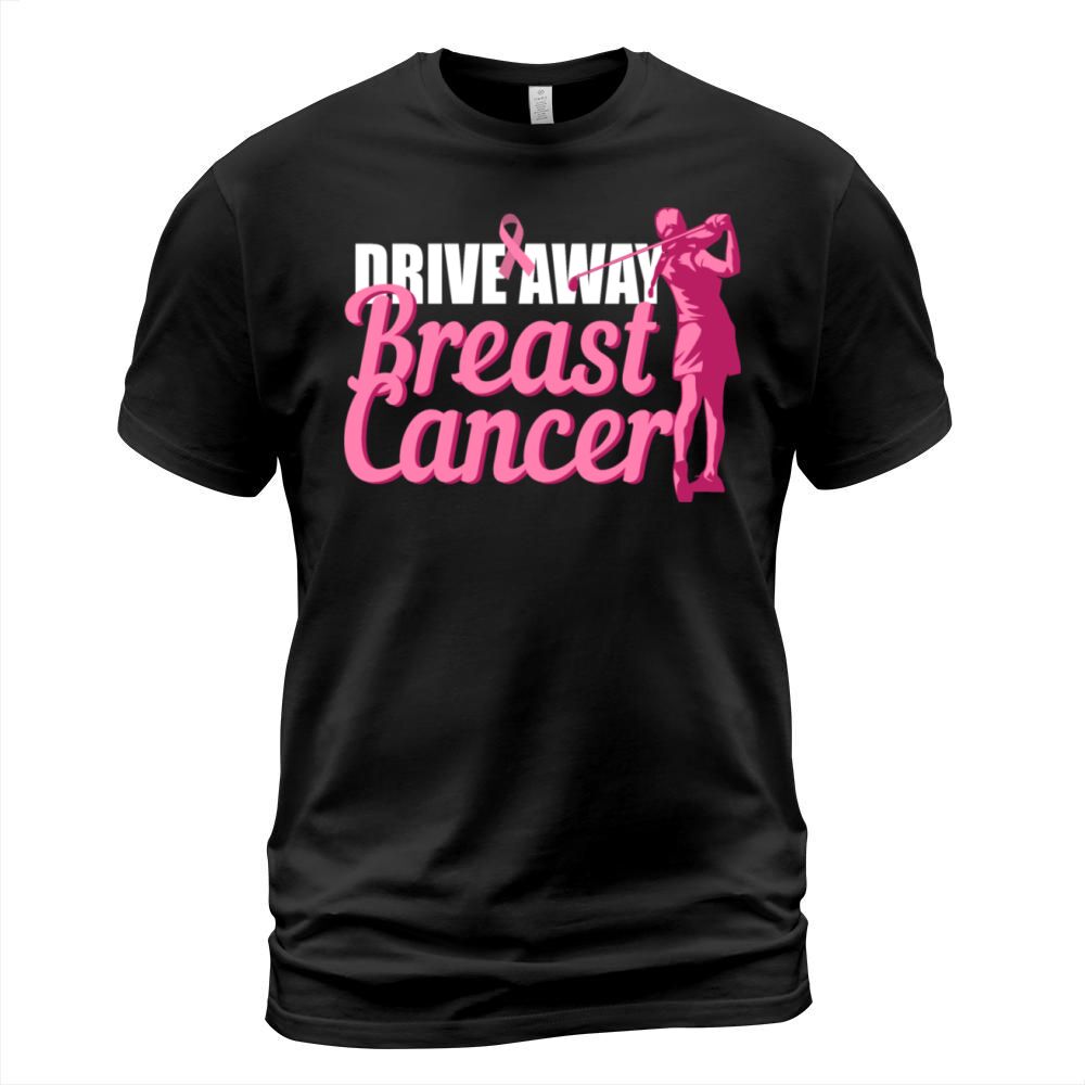 Drive Away Breast Cancer Awareness Pink Ribbon T-Shirt Unisex