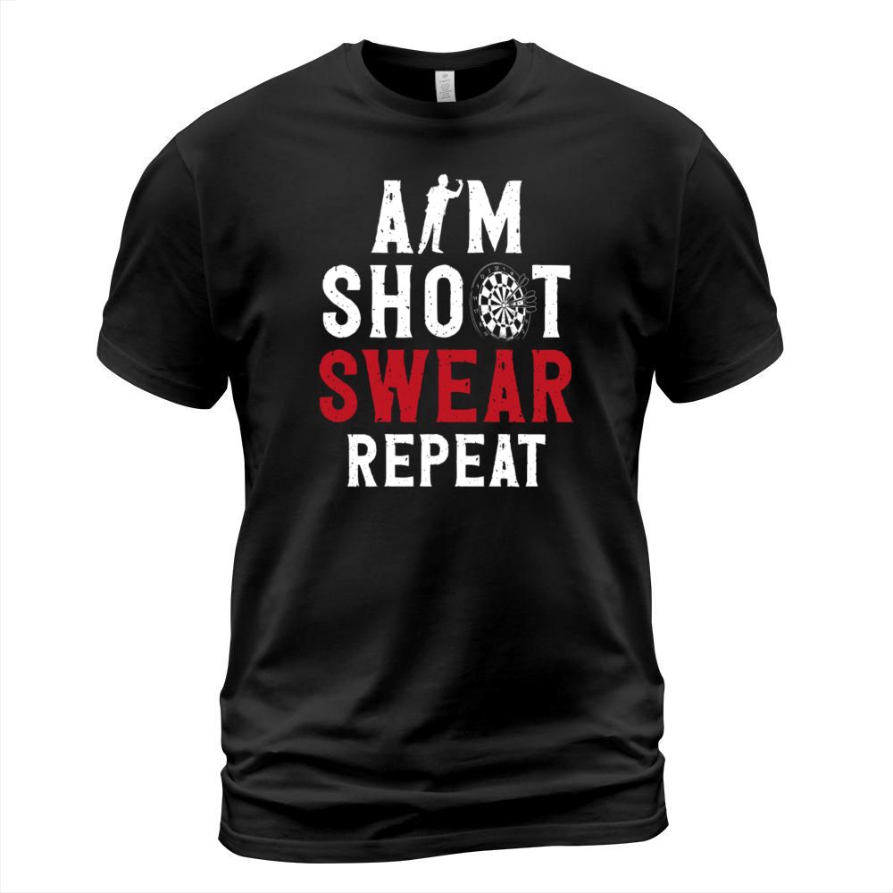 Darts Board Vintage Aim Shoot T-Shirt Unisex