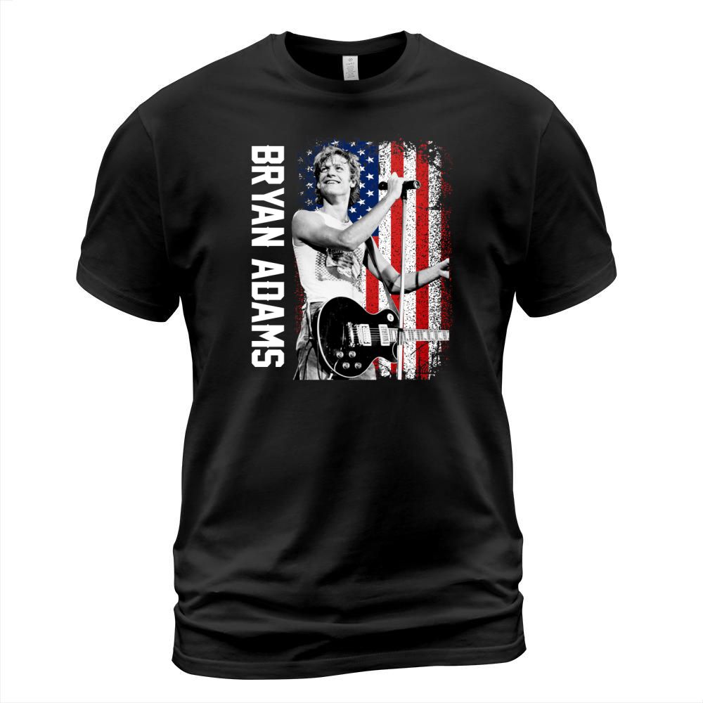 Discover Cool Bryan Adams American Flag T-Shirt Unisex